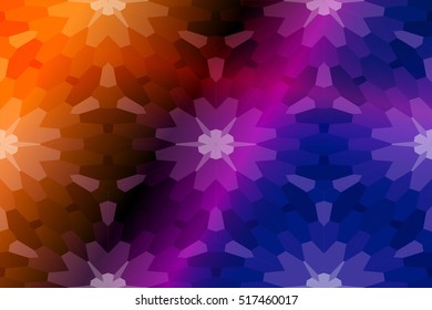 multicilor color fantasy mosaic. vector illustration. for design, presentation, cover, wallpaper, banner