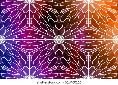 multicilor color fantasy mosaic. vector illustration. for design, presentation, cover, wallpaper, banner