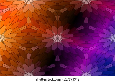 multicilor color fantasy mosaic. vector illustration. for design, presentation, cover, wallpaper, banner