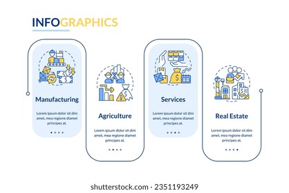 Multicolor 2D overproduction vector infographics template with thin line icons, data visualization with 4 steps, process timeline chart.
