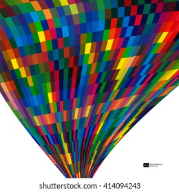 Multicolor abstract  background with bright elements for design. Eps10.