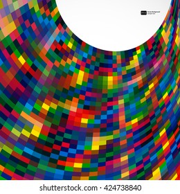 Multicolor abstract  background with bright elements for design. Eps10.