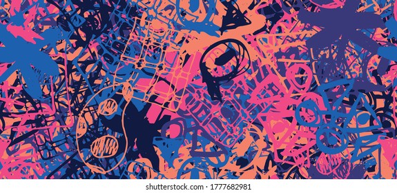 Multi-color abstract background. Color seamless texture. Grunge graffiti