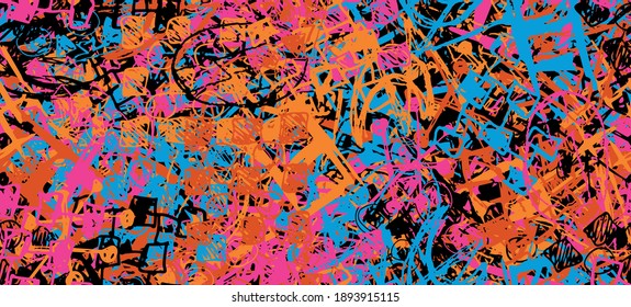 Multi-color abstract background. Color seamless texture. Grunge graffiti