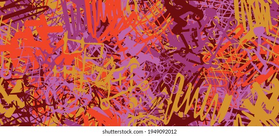 Multi-color abstract background. Color seamless texture. Grunge graffiti