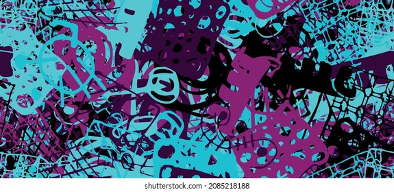Multi-color abstract background. Color seamless texture. Grunge graffiti