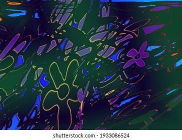 Multicolor abstract background with glass pattern