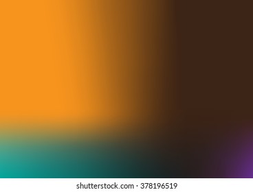 Multicolor abstract background with green,orange and black color
