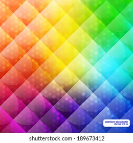 multicolor abstract background with honeycombs and diamonds