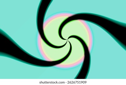 multicolor abstract background with twirl
