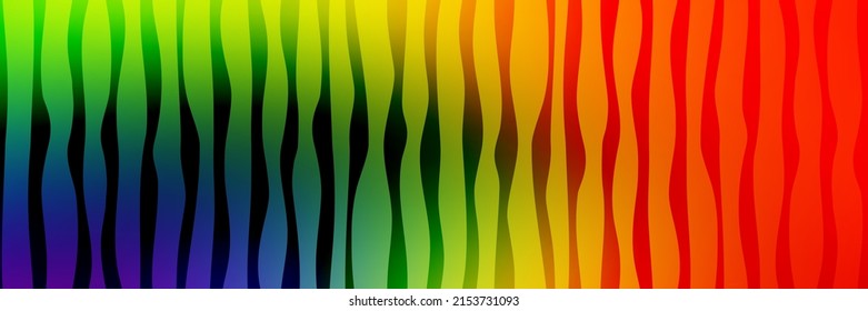 Fondo abstracto multicolor, líneas onduladas, diseño vectorial, pancarta