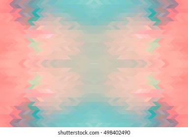 Multi-color abstract blue pink with mosaic gradient. 