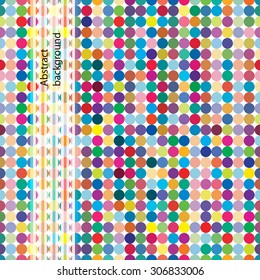 Multicolor abstract bright background with circles. Elements for design. Eps10.