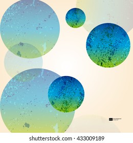 Multicolor abstract bright background. Circles elements for design. Eps10.
