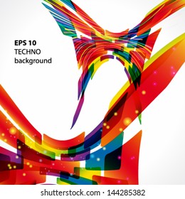 Multicolor abstract bright background. Elements for design. Eps10.