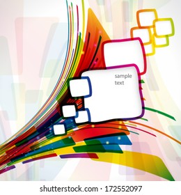 Multicolor abstract bright background. Elements for design. Eps10.