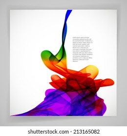 Multicolor abstract bright background. Elements for design. Eps10.