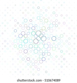 Multicolor abstract circle pattern background design - vector illustration