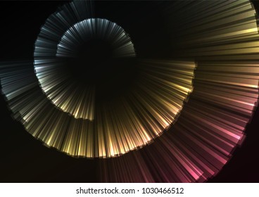 multicolor abstract curve shell template, radar digital overlap layer line, technology background, vector illustration
