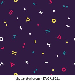 Multicolor abstract geometric background. Seamless pattern. Vector illustration.
