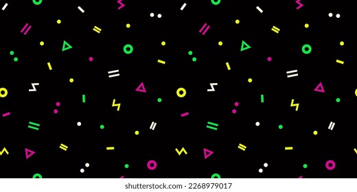 Multicolor abstract geometric background. Seamless pattern. Vector illustration.