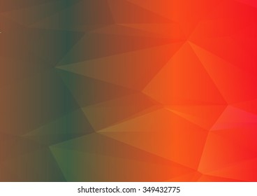 Multicolor abstract geometric rumpled triangular low poly style illustration graphic background. Raster polygonal design for business.