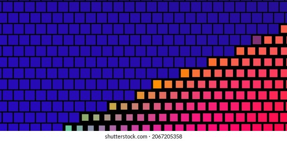 Multi-color abstract halftone texture. Colored background of dots