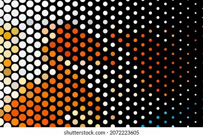 Textura de medio tono abstracto multicolor. Fondo coloreado de puntos