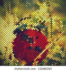 multicolor abstract light disco background square pixel mosaic vector eps 10