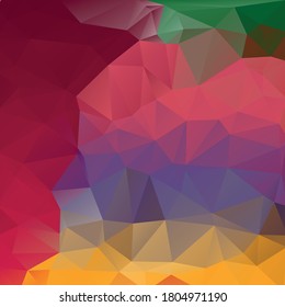 Multicolor Abstract Low Poly Geometric Polygonal Background Vector Illustration
