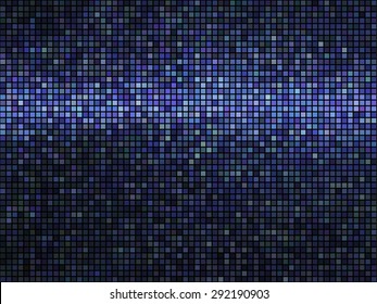 Multicolor abstract mosaic background. Nightclub blue lights