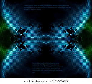 Multicolor abstract space planet lights background square pixel mosaic vector eps 10