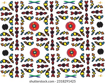 Multicolor abstract surreal pattern flower is isolated 3d decorative vector design in stylish frame ,great for decoration ,textile and fabric ,book cover ,love card and different website and print use