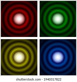 Multicolor Airy diffraction patterns generated by light from point sources passing through a circular aperture,