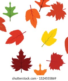 multicolor, autumn, background, leaves expand icon on white background