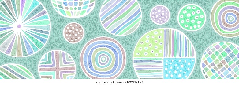 Fondo multicolor, cartel. Formas redondeadas abstractas, diseño vectorial.