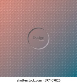 Multicolor background of circle pattern texture. Vector illustration.