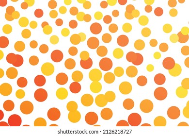 Multicolor background, colorful vector texture with circles. Splash effect banner. Dotted abstract illustration with blurred drops of rain. Pattern for web page, banner, poster, card.