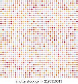 Multicolor background, colorful vector texture with circles. Splash effect banner. Dotted abstract illustration with blurred drops of rain. Seamless pattern for fabric, textile.