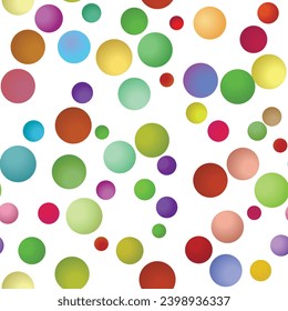 Multicolor background, colorful vector texture with circles. Splash effect banner. Dotted abstract illustration with blurred drops of rain. Seamless pattern for fabric, textile.