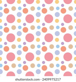 Multicolor background, colorful vector texture with circles. Splash effect banner. Dotted abstract illustration with blurred drops of rain. Seamless pattern for fabric, textile.