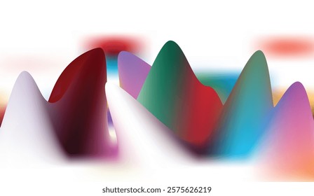 Multicolor Background Elements Design Stock Vector