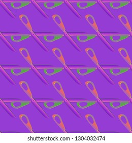 Multicolor background pattern scissors amazing seamless.