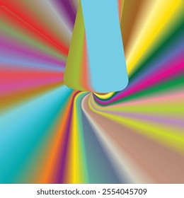 A multicolor background with a rainbow pattern in the middle