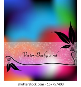 Multicolor background with space for text