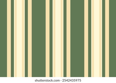 Vetor têxtil de fundo multicolor, linhas de tecido de padrão de azulejo. Aniversário textura vertical listras sem costura em trigo e verde cores paleta.