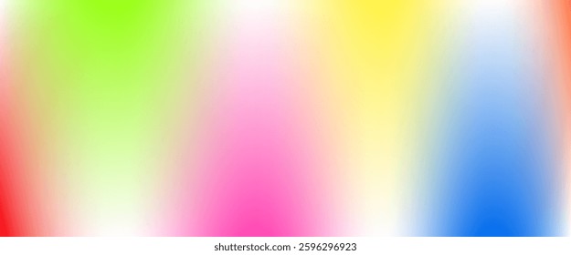 Multicolor banner background template. Minimal color rainbow gradient.
