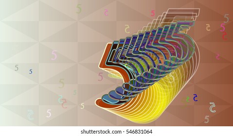 multicolor between magical Number 5, theoretical ppt into sort