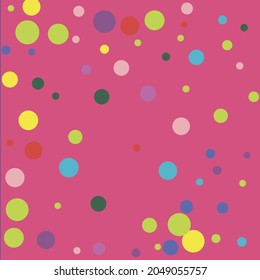 Multicolor Blue Circles Red Pink Dark Composition. Purple Game Children Yellow Pastel Design Pic. Turquoise Rainbow Color Play Green Wallpaper. Indigo Colorful Polka Dots Kids Mess Print.