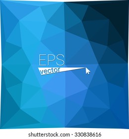 multicolor blue geometric rumpled triangular low poly style gradient illustration graphic background. Vector polygonal design for your business.